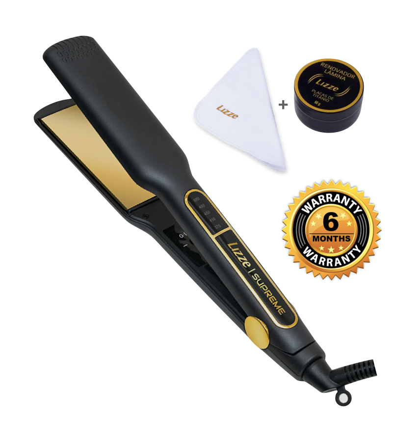 Plancha de Cabello Lizze Supreme 255ºC / 485ºF + Kit de Pulimento