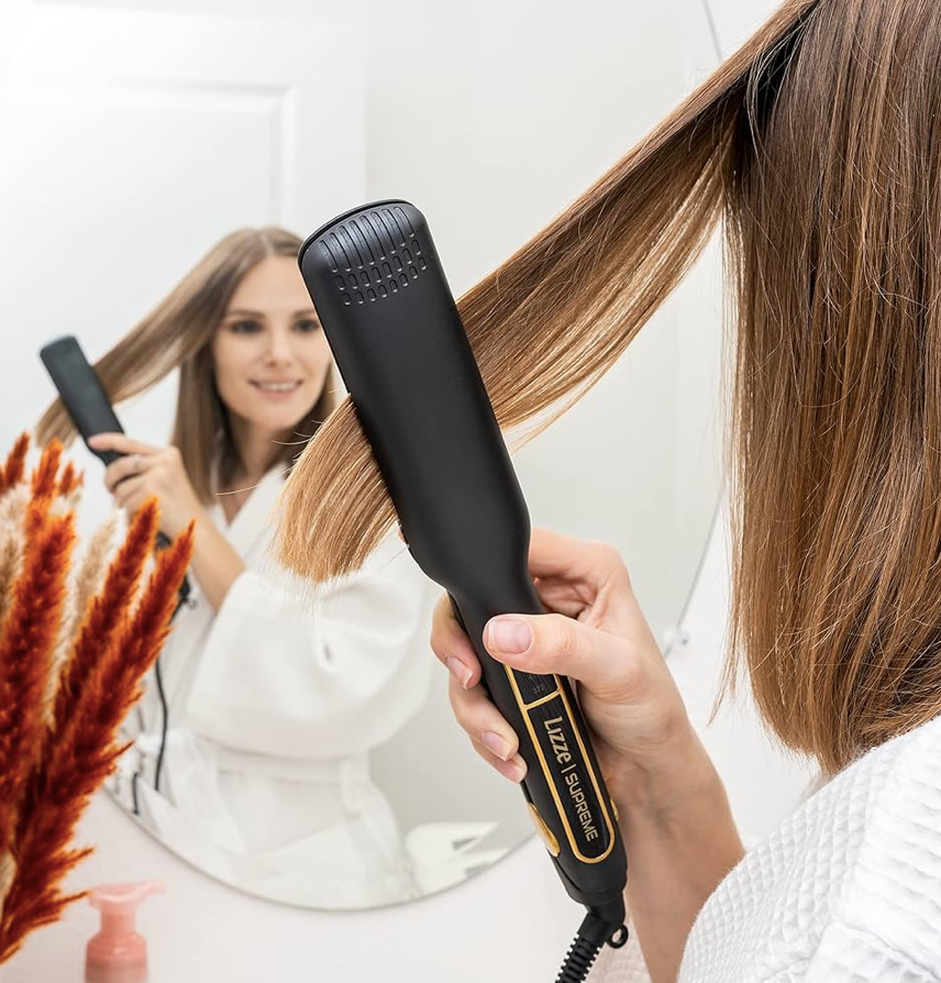 Plancha de Cabello Lizze Supreme 255ºC / 485ºF + Kit de Pulimento
